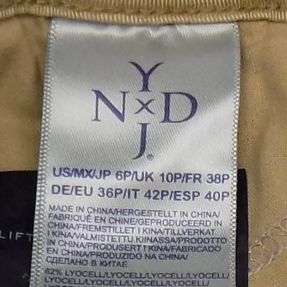 NYDJ Not Your Daughters Jeans Reese Relaxed Chino Pant Size 6P Quicksand NWT - Picture 11 of 12